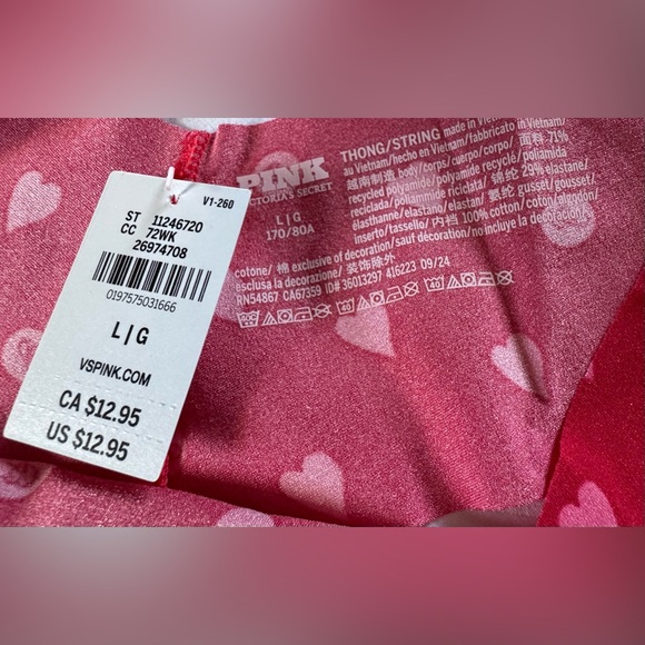 4 Pair Red Victoria’s Secret Panties SZ Large - Picture 13 of 13